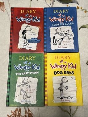 Diary Of A Wimpy Kid Hardcover Books 1-4 / Includes Three 1st Editions / EUC